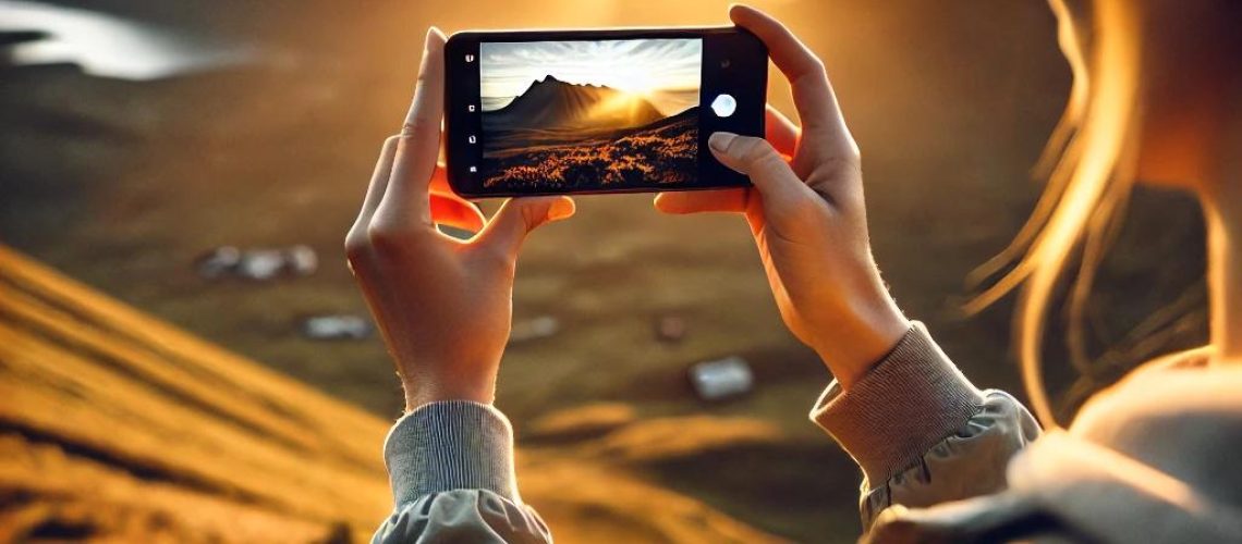 Photographie de paysage au smartphone